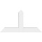 Ekena Millwork Portland Architectural Grade PVC Gable Bracket, 36"W x 19 1/2"H x 4"D x 4"F, 13/12 Pitch GBP036X20X0404POR00 - alternate 3
